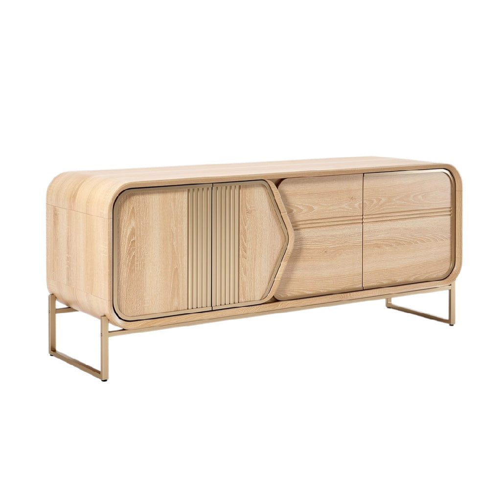 Modern Wooden Sideboard with Sleek Design and Functional Storage